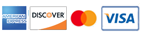American Express, Discover, MasterCard, VISA